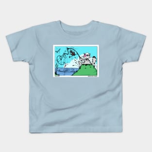 Cat Fishing Kids T-Shirt